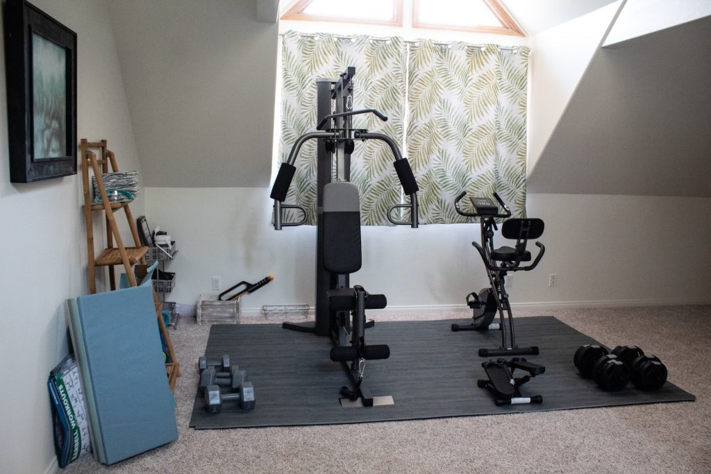 A home gym.